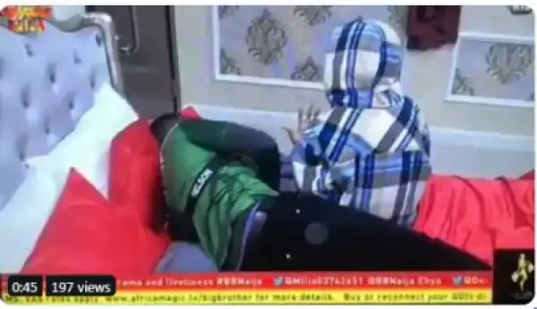 BBNaija: Jealousy? Nelson Asks Diane How Many Guys She Has Kissed In The House